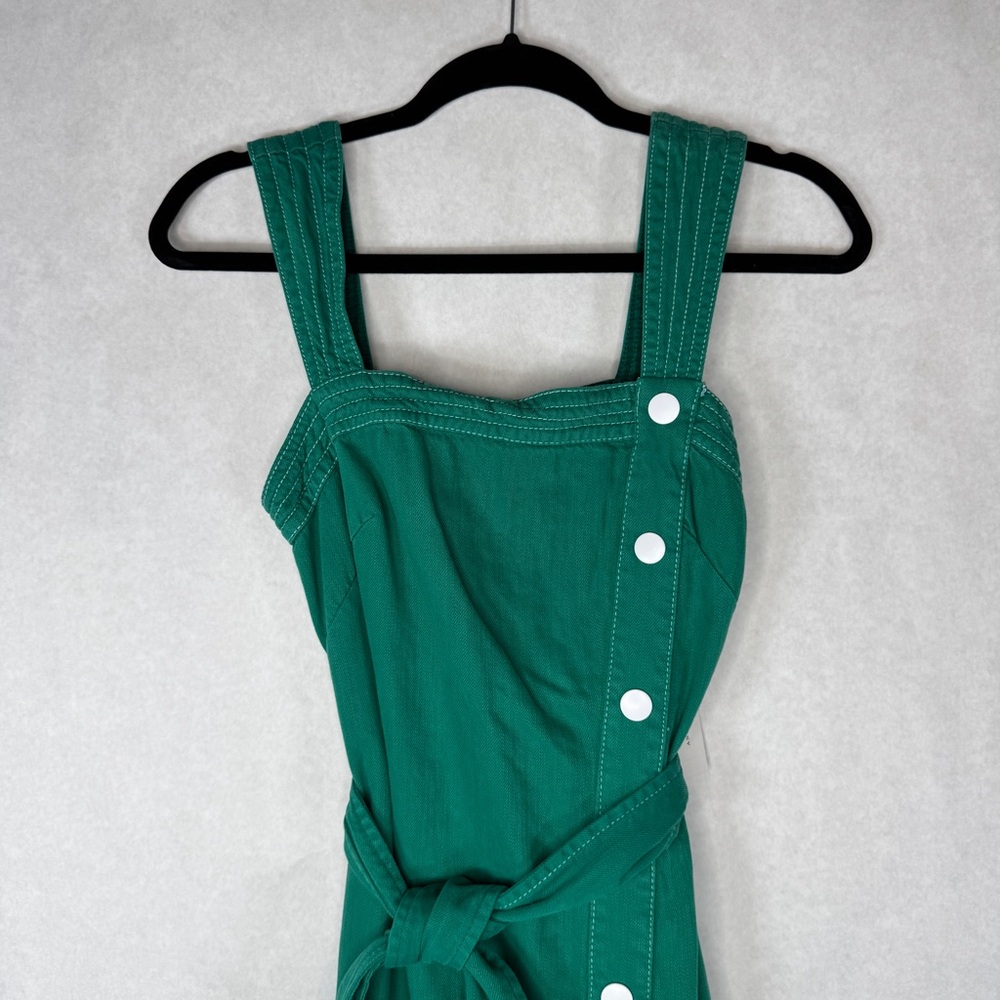 ANTHROPOLOGIE / MAEVE Elizabeth Button-Front Dress - Green - Sz 0 - Picture 7 of 12